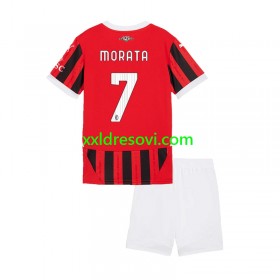 AC Milan Alvaro Morata 7 Domaći Dječji Nogometni Dres 2024-2025
